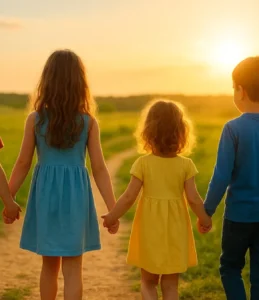 Sonhar com 4 crianças: novos começos, responsabilidades e alegria