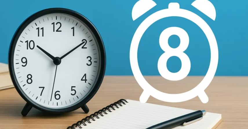 Sonhar com 8 horas: rotina, disciplina e aviso sobre horários