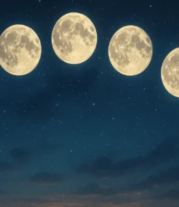 Sonhar com 8 luas no céu: muitos ciclos, transformações e mistérios