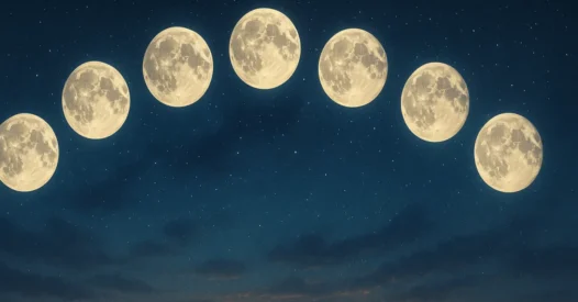 Sonhar com 8 luas no céu: muitos ciclos, transformações e mistérios