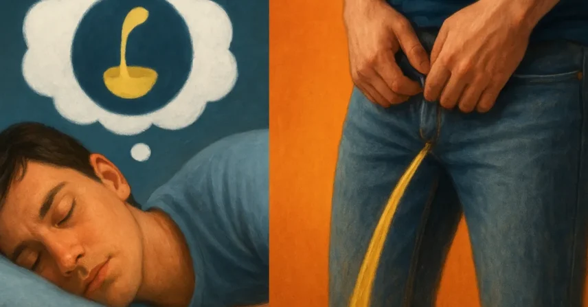 Sonhar urinando e urinar de verdade: liberação de tensões e alívio