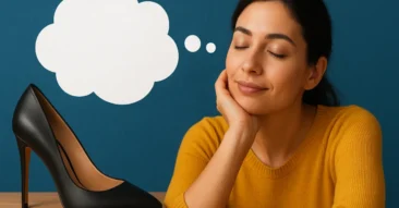 Sonhar usando salto alto: valorização pessoal, postura e aparência