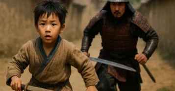 Sword Stranger Bones samurai criança perseguição Ming China