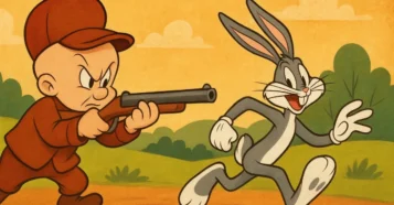 Elmer Fudd: O Caçador Que Nunca Pega o Pernalonga da Warner Bros!