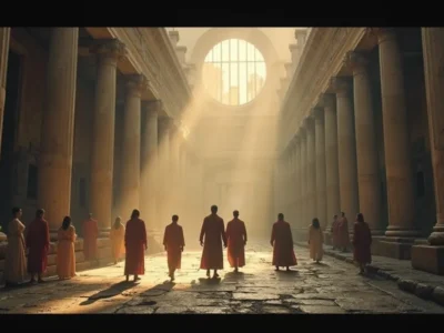 Como os cenários de filmes medievais são construídos hoje